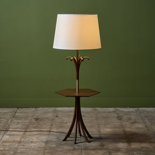 Floor Lamp with Attached Side Table for Modeline Lamp Co.