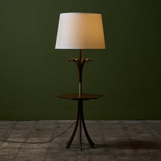 Floor Lamp with Attached Side Table for Modeline Lamp Co.