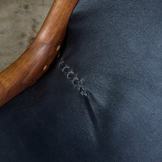 Miles Karpilow Studio Craft Leather Lounge Chair