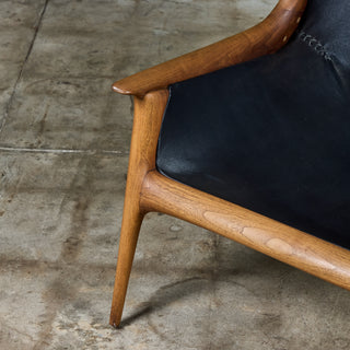 Miles Karpilow Studio Craft Leather Lounge Chair