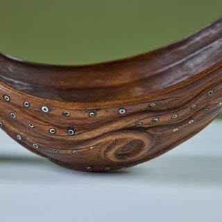 Wooden Octopus Ladle with Abalone Inlay