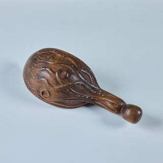 Wooden Octopus Ladle with Abalone Inlay