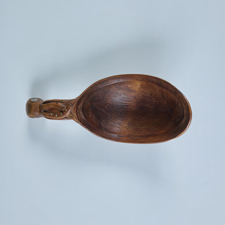 Wooden Octopus Ladle with Abalone Inlay