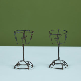 Pair of Decorative Wire Cups