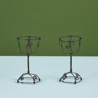 Pair of Decorative Wire Cups