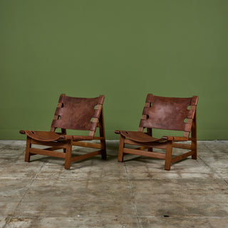 Pair of Børge Mogensen Spanish Chairs for Fredericia Stolefabrik