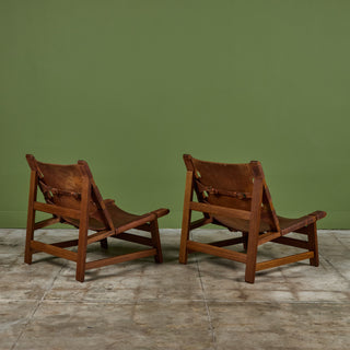 Pair of Børge Mogensen Spanish Chairs for Fredericia Stolefabrik