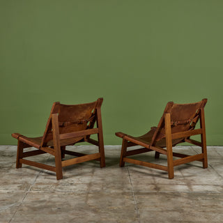 Pair of Børge Mogensen Spanish Chairs for Fredericia Stolefabrik