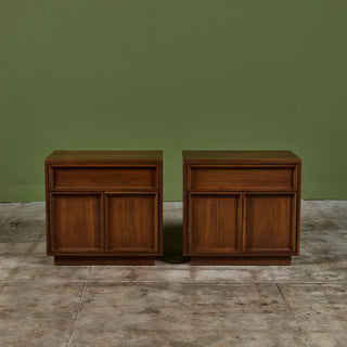 Pair of Nightstands by John Keal for Brown Saltman