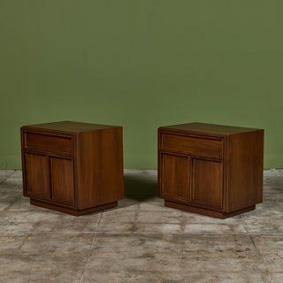 Pair of Nightstands by John Keal for Brown Saltman