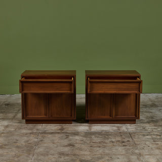 Pair of Nightstands by John Keal for Brown Saltman