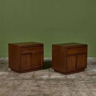 Pair of Nightstands by John Keal for Brown Saltman