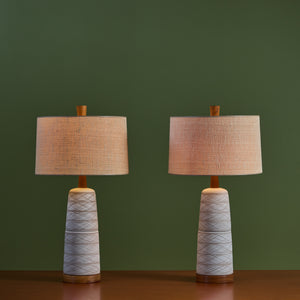 ON HOLD ** Pair of Ceramic Lamps by Gordon and Jane Martz for Marshall Studios
