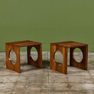 Pair of Jens H. Quistgaard Interlocking Cube Side Tables