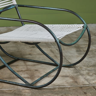 Pair of Kipp Stewart Bronze Patio Lounge Chairs for Terra