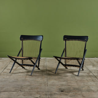 Pair of Maruni Rope Lounge Chairs