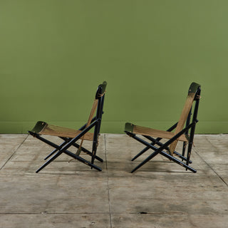 Pair of Maruni Rope Lounge Chairs