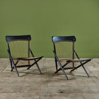 Pair of Maruni Rope Lounge Chairs