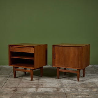 Pair of Night Stands by Svend Åge Madsen for Falster