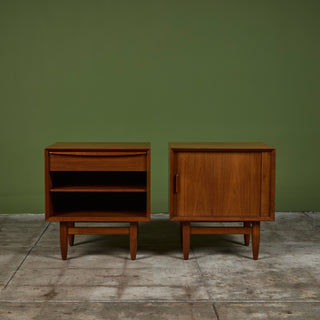 Pair of Night Stands by Svend Åge Madsen for Falster