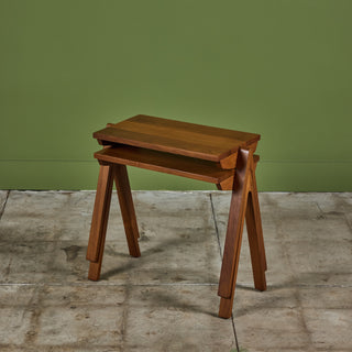 Pair of Teak Stacking Side Tables