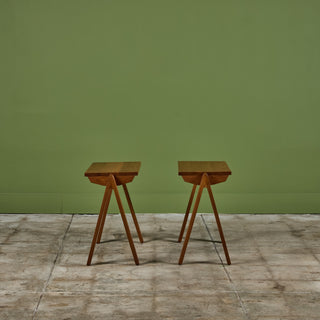 Pair of Teak Stacking Side Tables