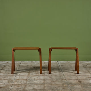 Pair of Teak Stacking Side Tables