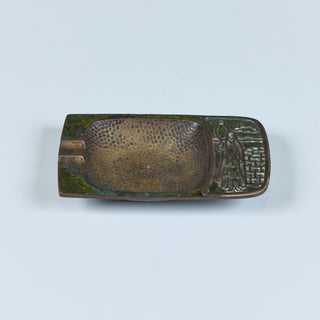 Pal-Bell Rectangular Cast Bronze Ashtray