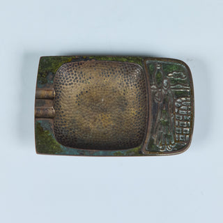 Pal-Bell Rectangular Cast Bronze Ashtray