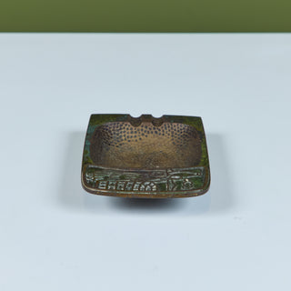 Pal-Bell Rectangular Cast Bronze Ashtray