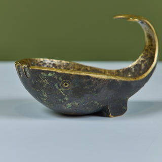 Pal-Bell Bronze Whale Ashtray