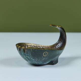 Pal-Bell Bronze Whale Ashtray