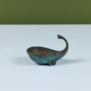 Pal-Bell Bronze Whale Ashtray