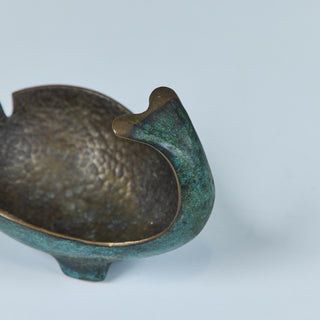 Pal-Bell Bronze Whale Ashtray