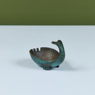 Pal-Bell Bronze Whale Ashtray