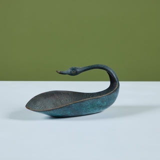 Pal-Bell Cast Bronze Swan Catchall