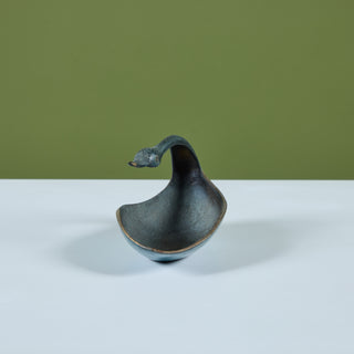 Pal-Bell Cast Bronze Swan Catchall