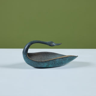 Pal-Bell Cast Bronze Swan Catchall