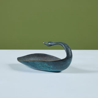 Pal-Bell Cast Bronze Swan Catchall