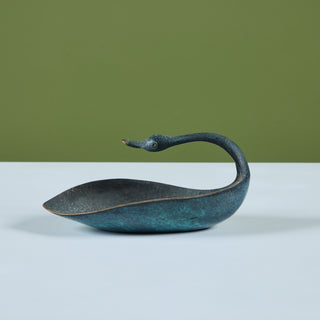 Pal-Bell Cast Bronze Swan Catchall