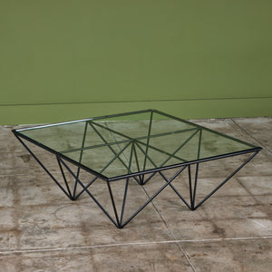 Paolo Piva Alanda Square Glass Coffee Table for B&B Italia