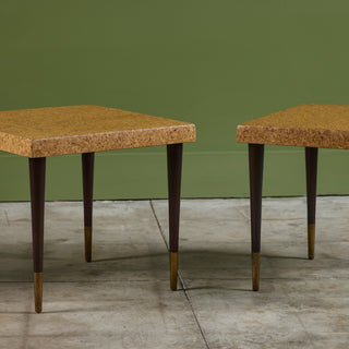 Paul Frankl Cork Side Table for Johnson Furniture Co.