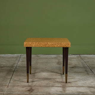 Paul Frankl Cork Side Table for Johnson Furniture Co.