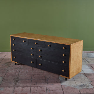 ON HOLD ** Paul Frankl Cork Dresser for Johnson Furniture Co.