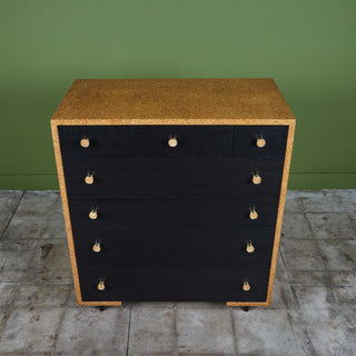 Paul Frankl Cork Highboy Dresser for Johnson Furniture Co.