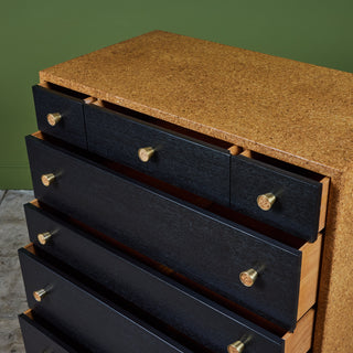 Paul Frankl Cork Highboy Dresser for Johnson Furniture Co.