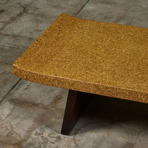 Paul Frankl Rectangular Cork Coffee Table or Bench for Johnson Furniture Co.