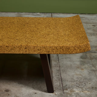 Paul Frankl Rectangular Cork Coffee Table or Bench for Johnson Furniture Co.