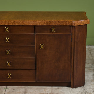 Paul Frankl Cork Credenza for Johnson Furniture Co.