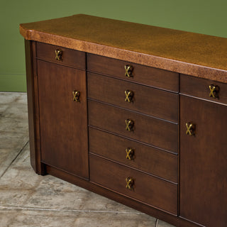 Paul Frankl Cork Credenza for Johnson Furniture Co.